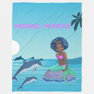 Personalisiert Mermaid Fleecedecke