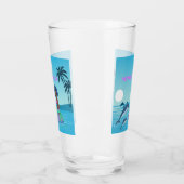 Personalisiert Mermaid Glas (Links)