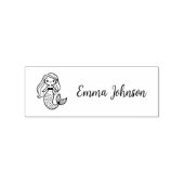Personalisiert Mermaid Gummistempel (Stempel)