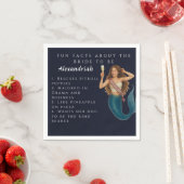 Personalisiert Mermaid Junggeselinnen-Abschied Inv Serviette (Beispiel)