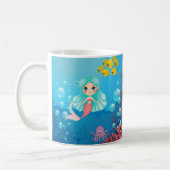 Personalisiert Mermaid Kaffeetasse (Links)