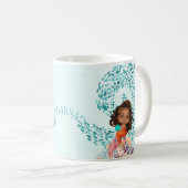 Personalisiert Mermaid Kaffeetasse (VorderseiteRechts)