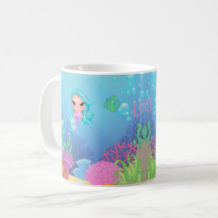 Personalisiert Mermaid Kaffeetasse