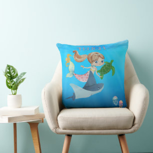 Personalisiert Mermaid Kissen