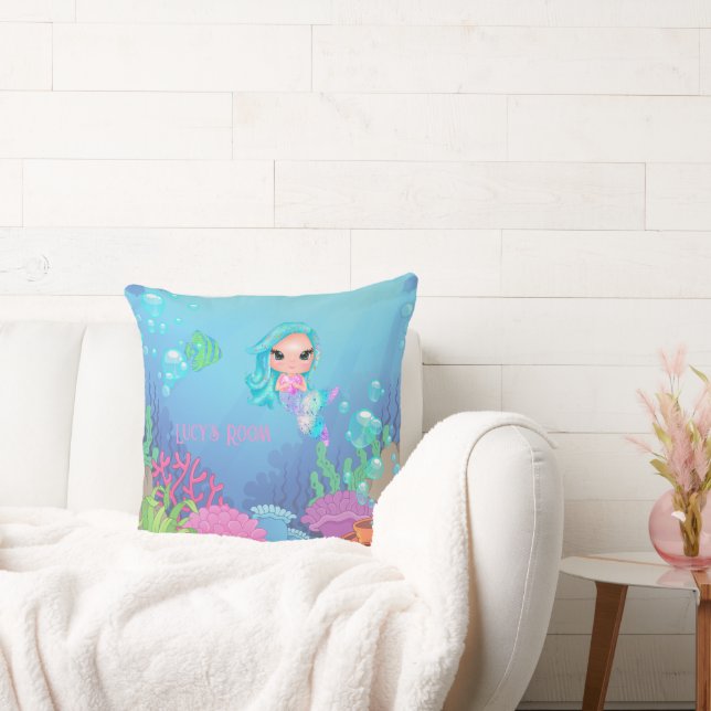 Personalisiert Mermaid Kissen (Liege)