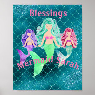 Personalisiert Mermaid Poster