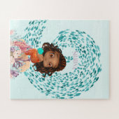 Personalisiert Mermaid Puzzle (Horizontal)