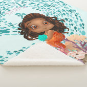 Personalisiert Mermaid Sherpadecke (3/4)