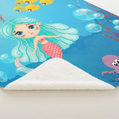 Personalisiert Mermaid Sherpadecke (3/4)