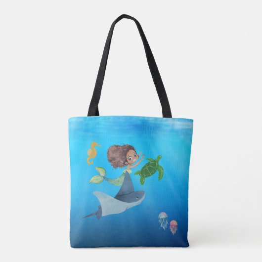 Personalisiert Mermaid Tasche (Rückseite)