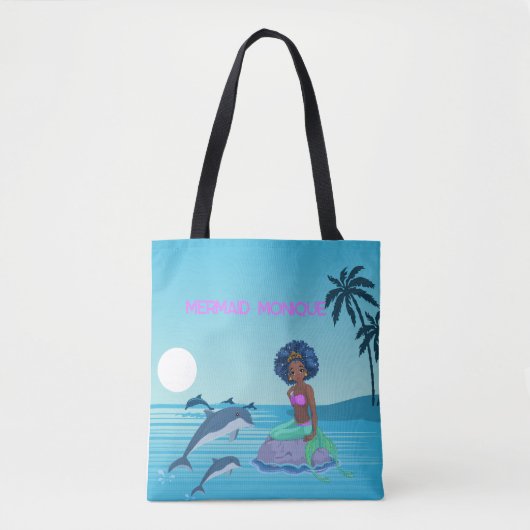 Personalisiert Mermaid Tasche (Vorderseite)