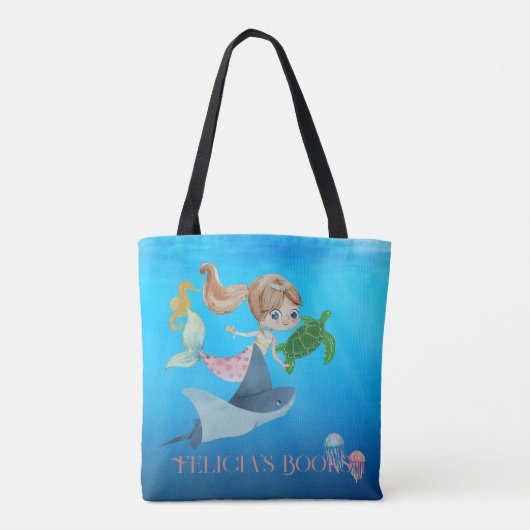 Personalisiert Mermaid Tasche (Rückseite)