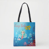 Personalisiert Mermaid Tasche (Vorderseite)