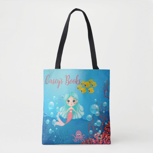 Personalisiert Mermaid Tasche (Vorderseite)