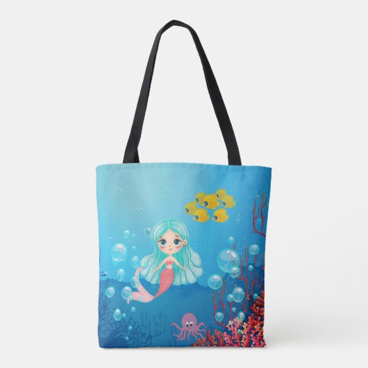Personalisiert Mermaid Tasche (Rückseite)