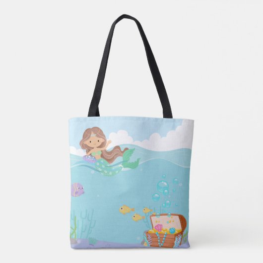 Personalisiert Mermaid Tasche (Rückseite)