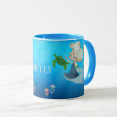 Personalisiert Mermaid Tasse (VorderseiteRechts)
