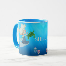 Personalisiert Mermaid Tasse