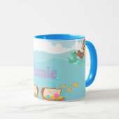 Personalisiert Mermaid Tasse (VorderseiteRechts)