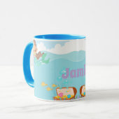 Personalisiert Mermaid Tasse (Vorderseite Links)