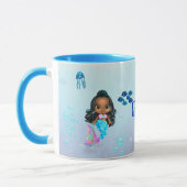 Personalisiert Mermaid Tasse (Links)