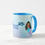 Personalisiert Mermaid Tasse (VorderseiteRechts)