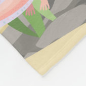 Personalisiert Mermaid und Axolotl Fleecedecke (Ecke)