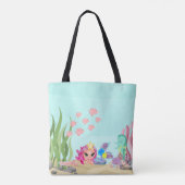 Personalisiert Mermaid und Axolotl Tasche (Rückseite)