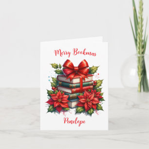Personalisiert Merry Bookmas Karte