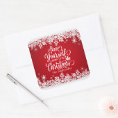 Personalisiert Merry Little Christmas Sticker Sieg (Umschlag)