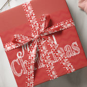 Personalisiert Merry Little Weihnachten Abstrakte Satinband