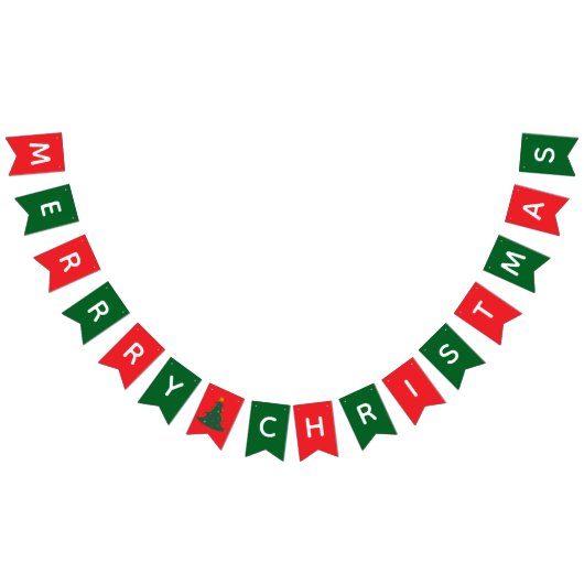 Personalisiert Message Custom Christmas Party Bann Wimpelkette (Alle)