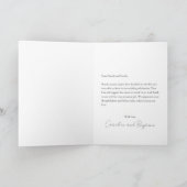 Personalisiert Message Foto Wedding Dusty Blue Dankeskarte (Innenseite)