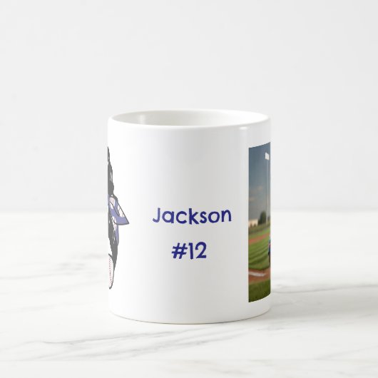 Personalisiert Messy Bun Baseball Mama Kaffeetasse (Mittel)