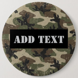 Personalisiert Militär Button