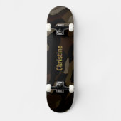 Personalisiert Military Camouflage Schriftart Chri Skateboard (Vorderseite)