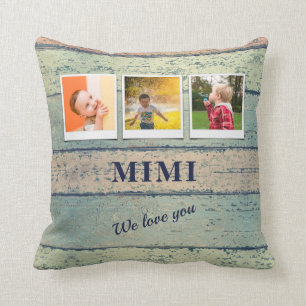 Personalisiert Mimi Grandchildren 3 FotoCollage Kissen