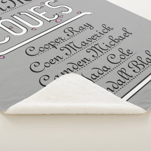 Personalisiert Mimi Lieben ihre Gras Sherpadecke (3/4)