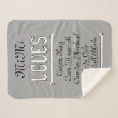 Personalisiert Mimi Lieben ihre Gras Sherpadecke (Vorderseite (Horizontal))