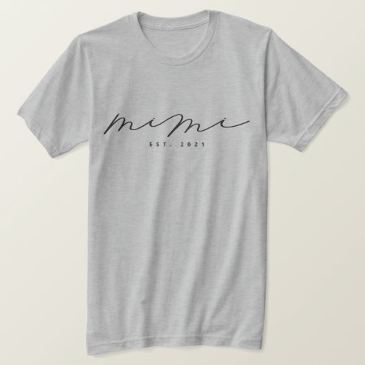 Personalisiert Mimi Oma T - Shirt (Design vorne)