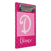 Personalisiert Mini Klemmbrett (Schrägansicht)