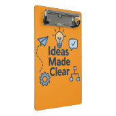 Personalisiert Mini-Zwischenablage Mini Klemmbrett (Schrägansicht)