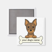 Personalisiert miniature Pinscher Magnet (Vorderseite/Rückseite)