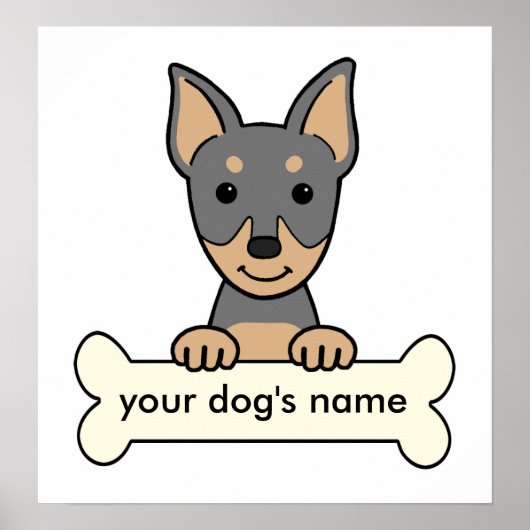 Personalisiert miniature Pinscher Poster (Vorne)