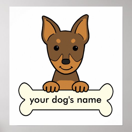 Personalisiert miniature Pinscher Poster (Vorne)