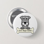 Personalisiert Miniature Schnauzer Button (Vorne & Hinten)