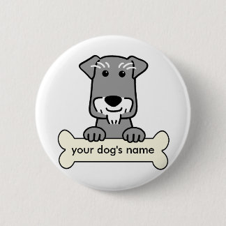 Personalisiert Miniature Schnauzer Button