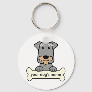 Personalisiert Miniature Schnauzer Schlüsselanhänger