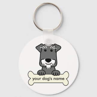 Personalisiert Miniature Schnauzer Schlüsselanhänger
