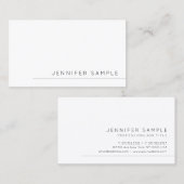 Personalisiert minimale Moderne Vorlage Stilvoll N Visitenkarte (Vorne/Hinten)